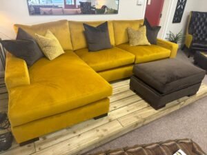 Zara corner sofa in Cambio saffron